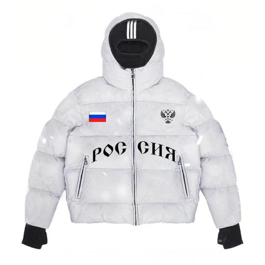 Herren Modische Steppjacke mit Kapuze