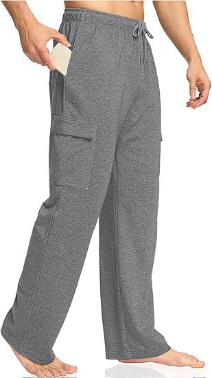 Herren nan komfortable Cargo-Loungehose mit elastischem Bund, Kordelzug, geradem Bein und aufgesetzten Klappentaschen Shop Nory