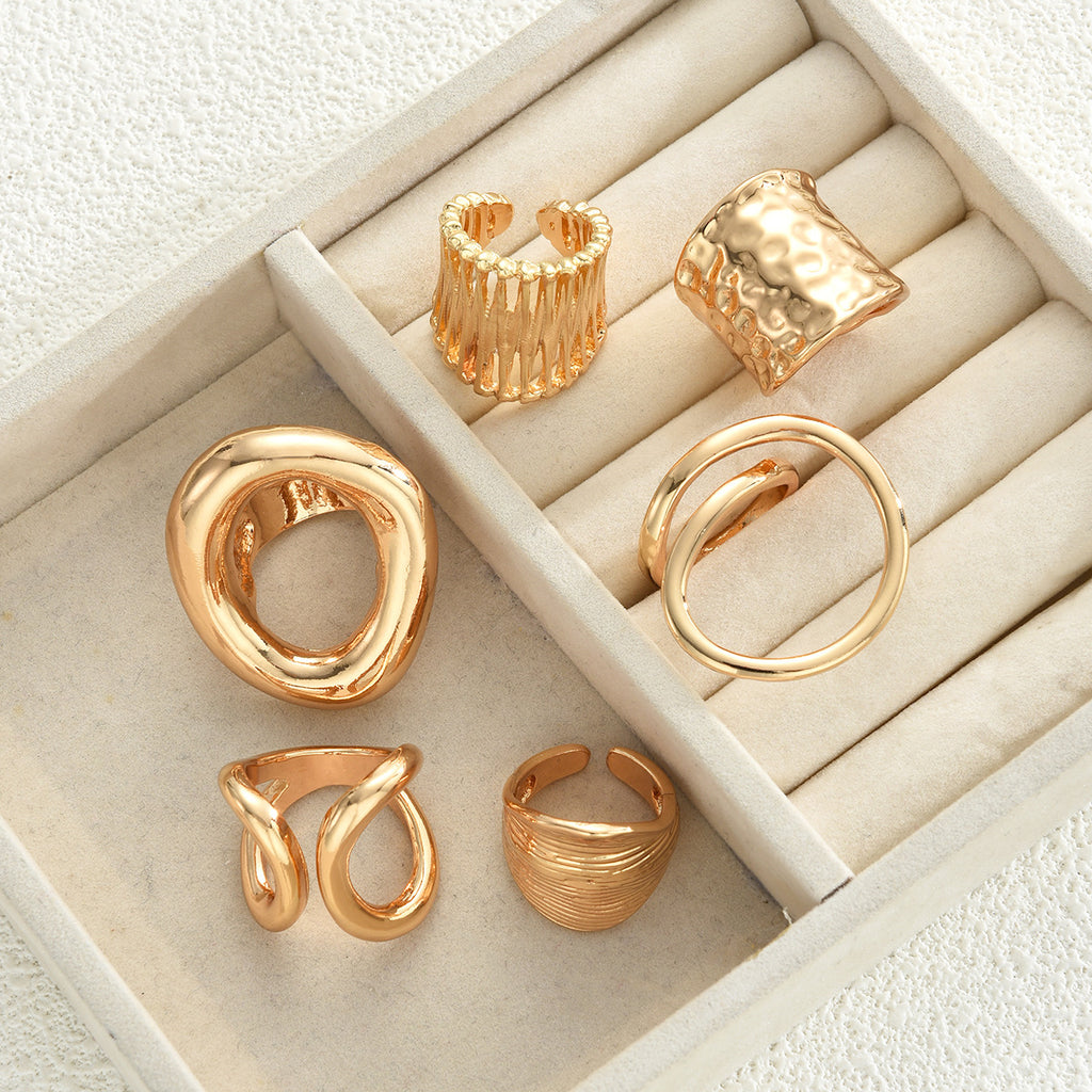Damen Ring-Set mit kunstvollen und modernen Designs Shop Nory