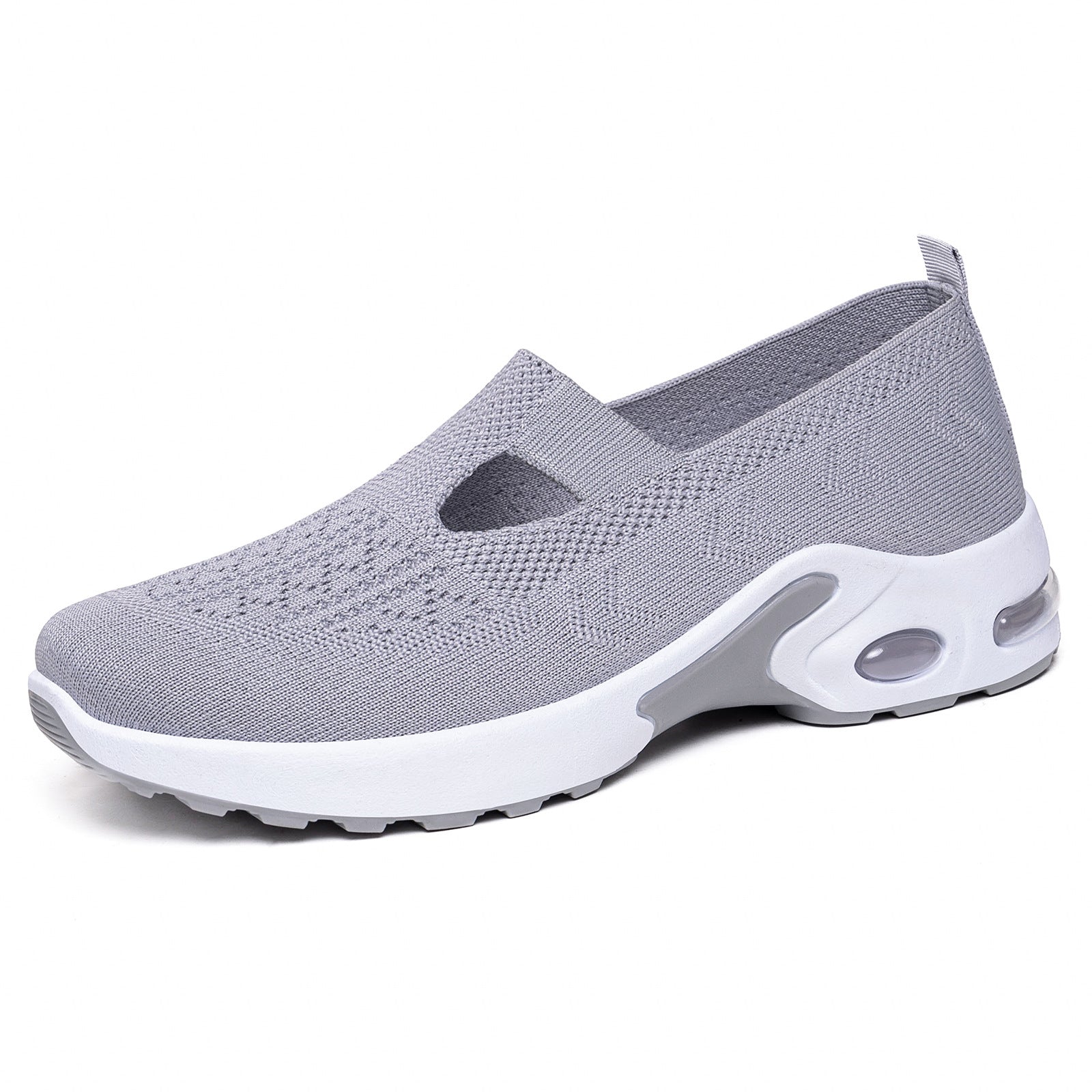 Damen Atmungsaktive Slip-On Freizeit-Schuhe mit dämpfender Sohle