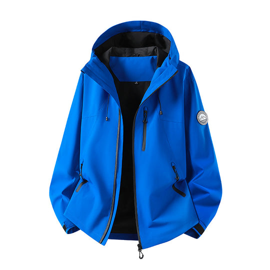 Herren Wasserdichte Softshell-Jacke mit Kapuze und atmungsaktiver Membran Shop Nory