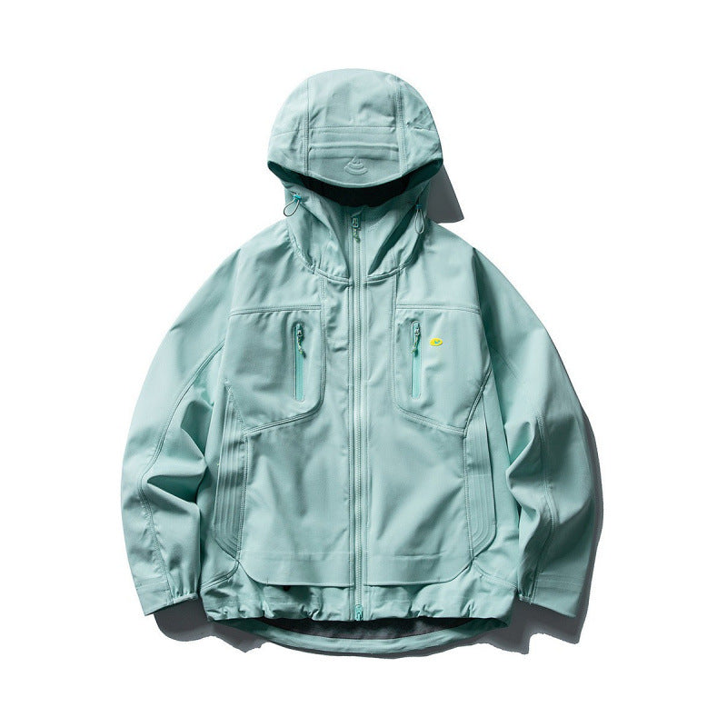 Unisex Technische Softshell-Fieldjacke mit verschweißten Nähten, vier Reißverschlusstaschen und verlängerter Rückenpartie Shop Nory