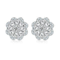 Damen Ohrringe mit floralen Kristalldetails Shop Nory