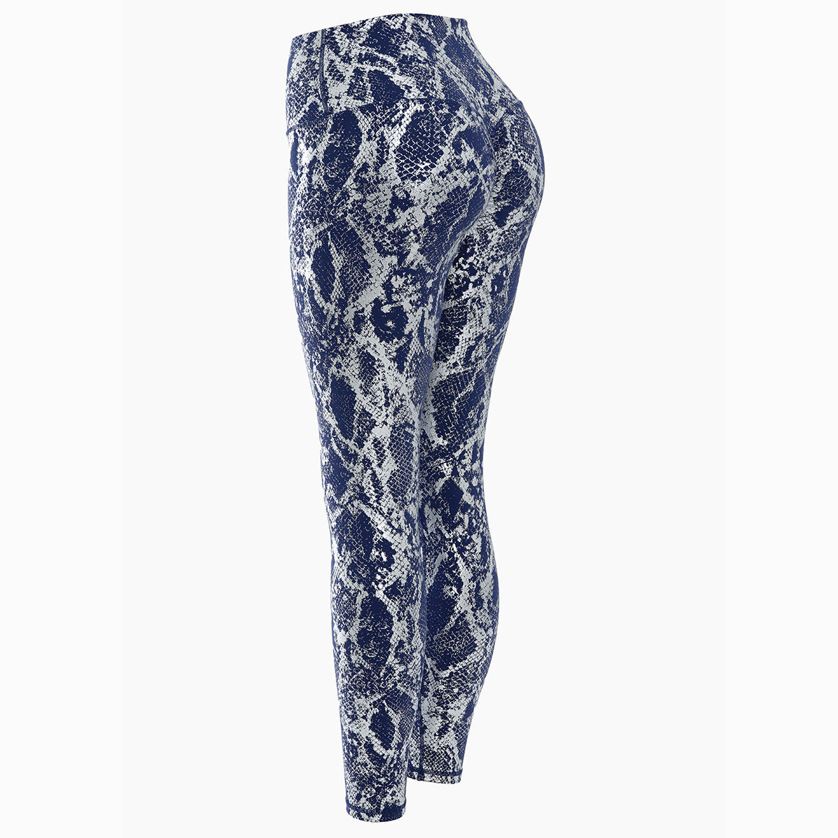 Damen Sportleggings im Schlangenprint mit hohem Bund