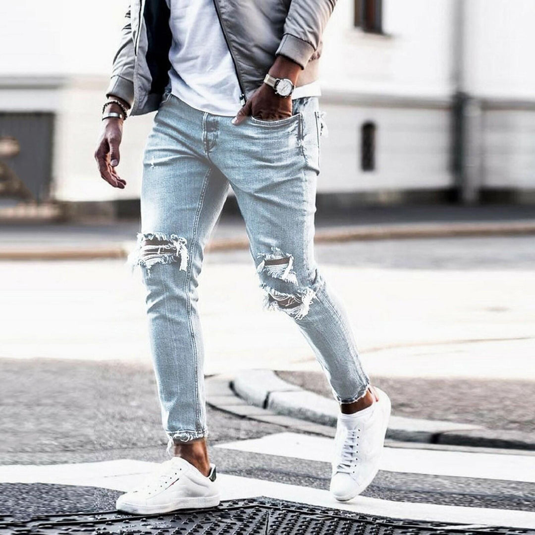 Herren Ripped Jeans mit lässigem Schnitt