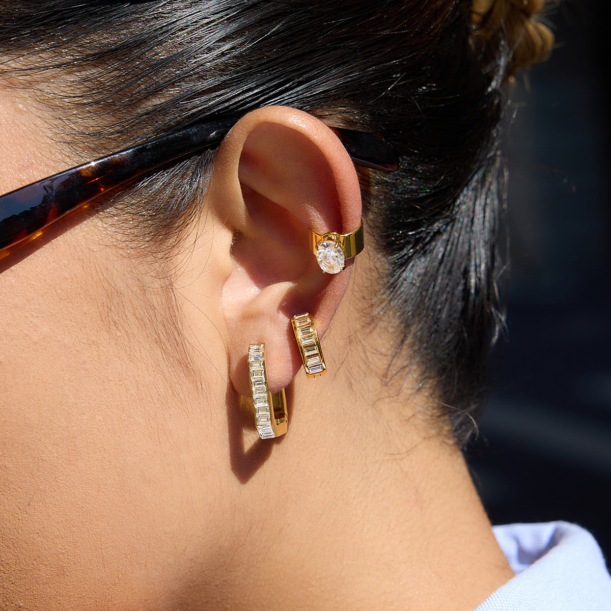 Damen Ohrhänger mit luxuriösem Zirkonia-Besatz und modernem Designs Shop Nory
