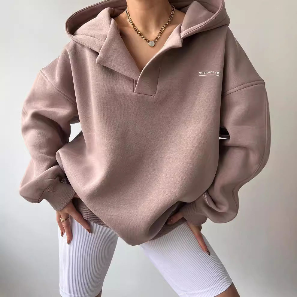 Damen oversized Kapuzenpullover