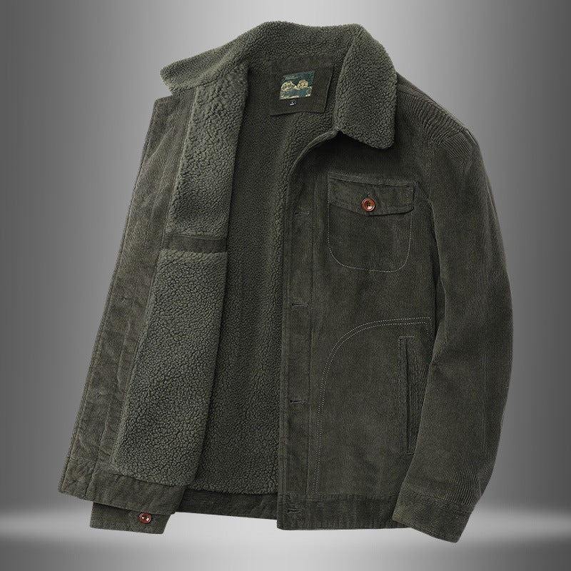 Herren Lässige Cordjacke mit Teddyfutter Shop Nory 1787797447