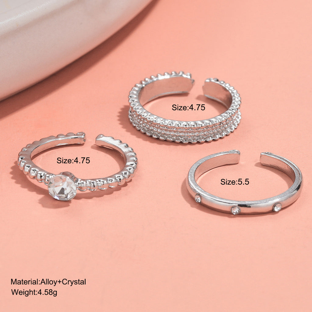 Damen Ring-Set mit funkelnden Zirkonia und elegantem Design Shop Nory