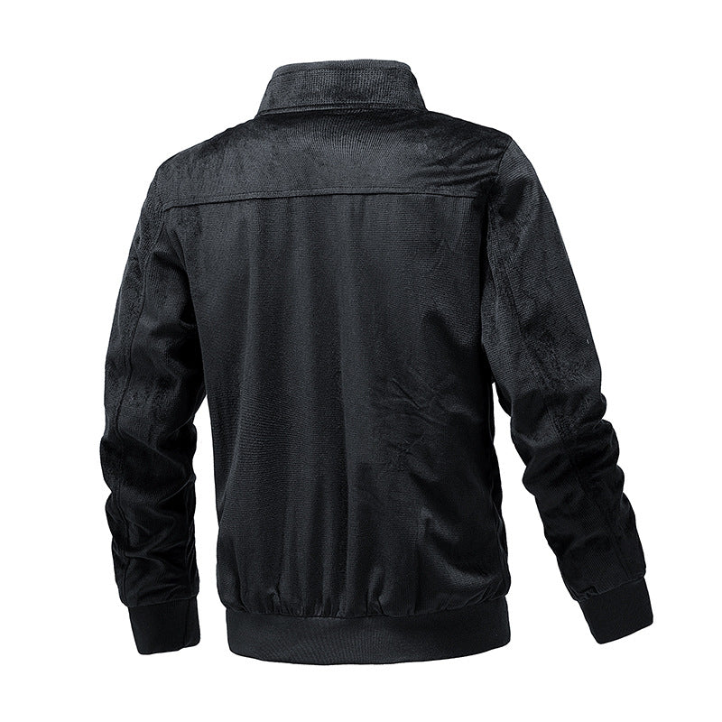 Herren Leichte Bomberjacke aus feinem Cord mit Rippbündchen Shop Nory