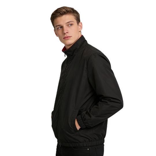 Herren Leichte Packbare Windbreaker-Jacke mit Zweiwege-Reißverschluss Shop Nory
