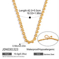 Damen Edelstahl-Halskette mit elegantem Strukturdesign Shop Nory