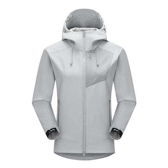 Unisex Softshell Outdoorjacke mit Kapuze, winddicht und elastisch Shop Nory