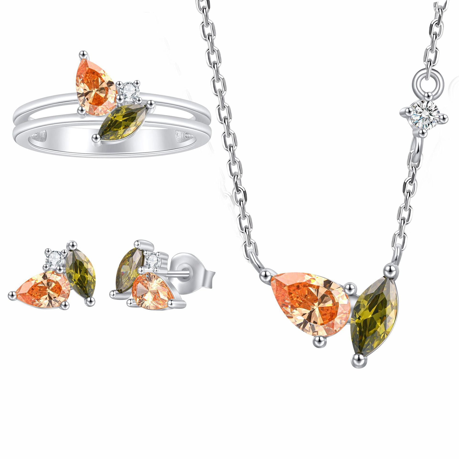 Damenohrringe mit strahlendem Kristallbesatz und elegantem Design Shop Nory
