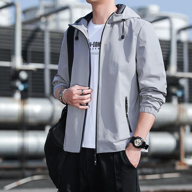 Herren Leichte Sportjacke mit Kapuze Shop Nory