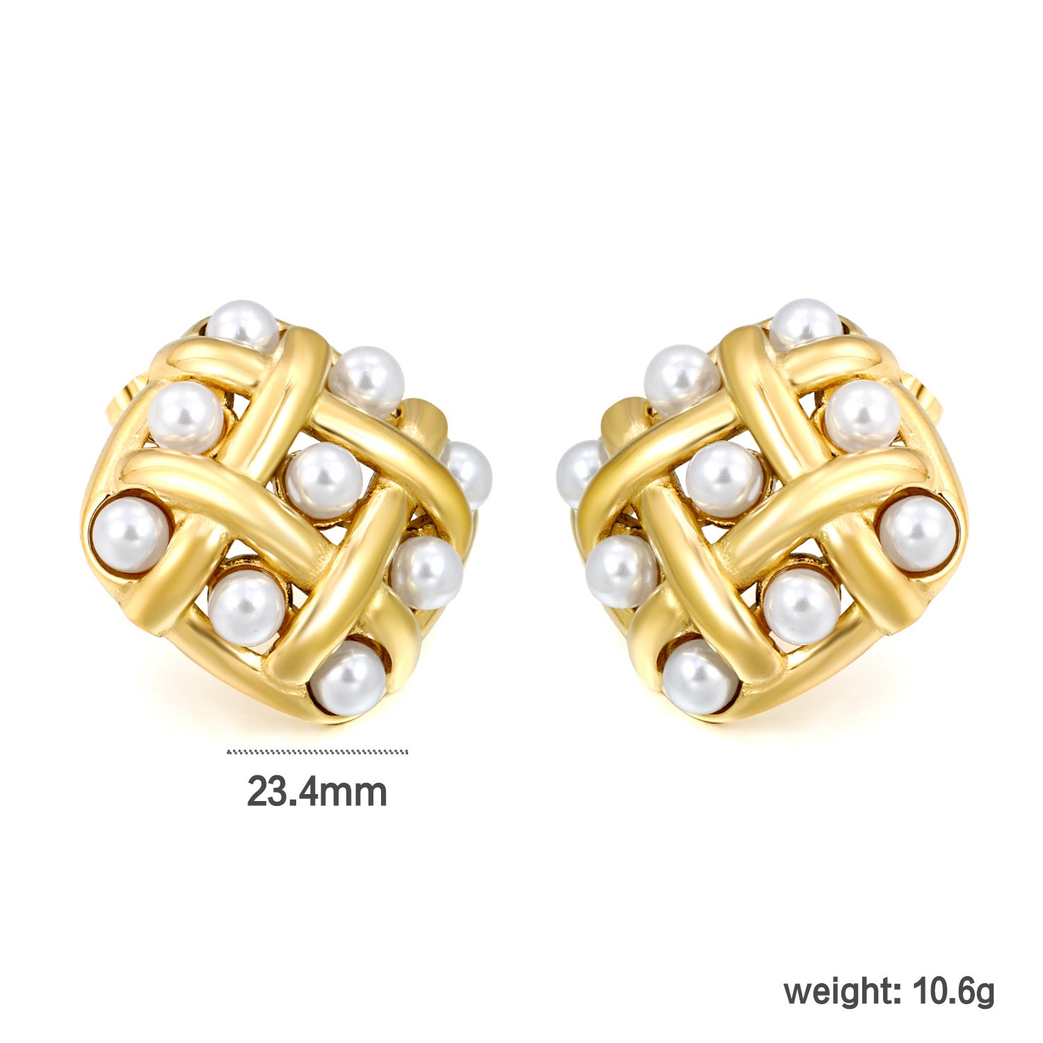 Damen Ohrstecker mit elegantem Muschel-Design und hochwertiger Perle Shop Nory