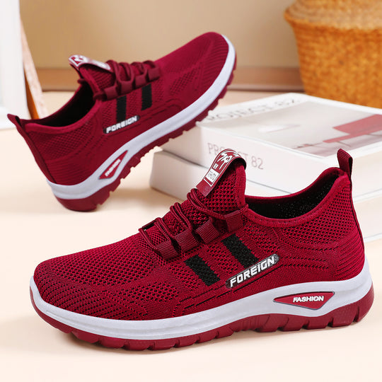 Herren nan atmungsaktive leichte Sportschuhe mit Strickobermaterial und gedämpfter Laufsohle Shop Nory