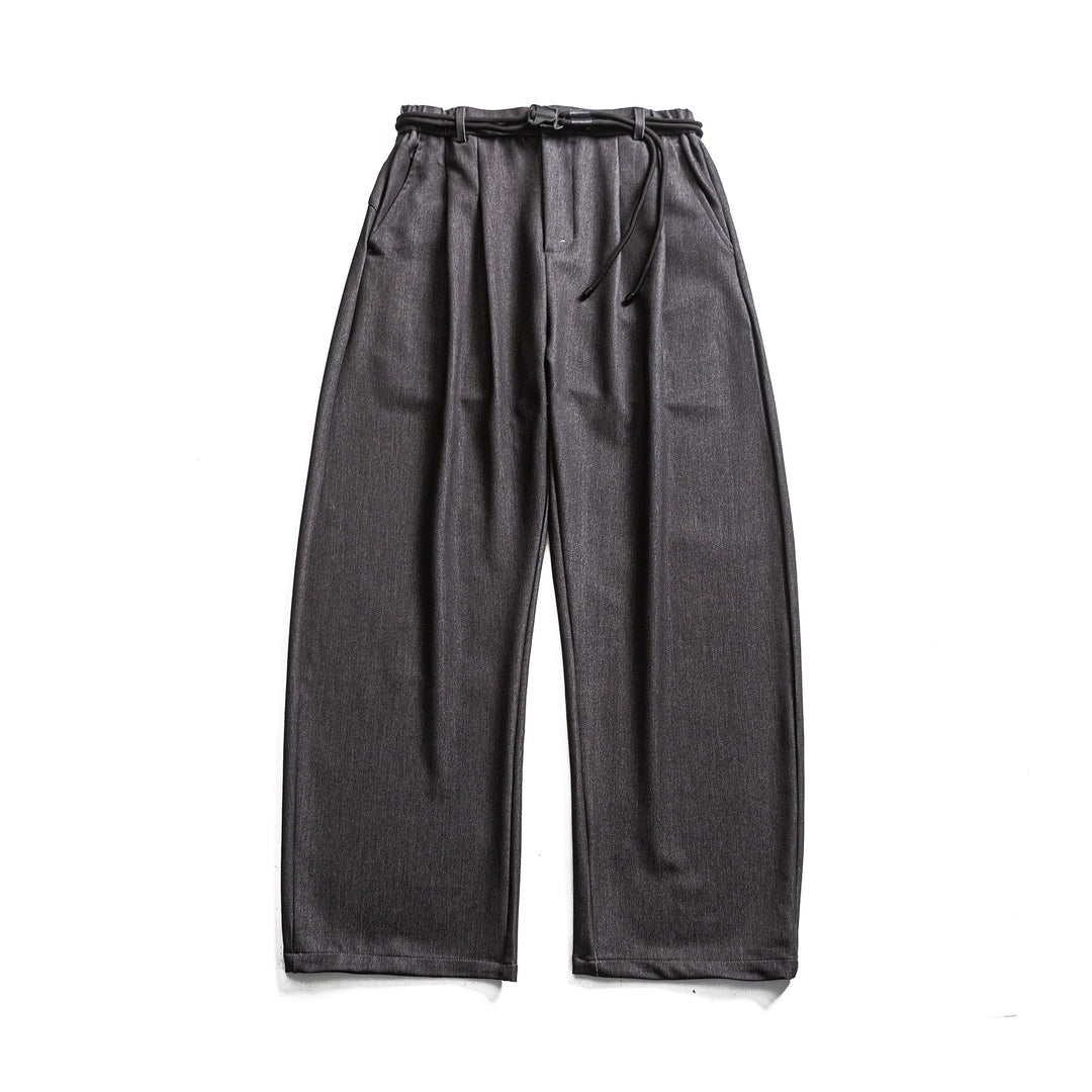 Damen Weite hochtaillierte Jeanshose mit Bundfalten, Kordelgürtel und Culotte-Schnitt Shop Nory