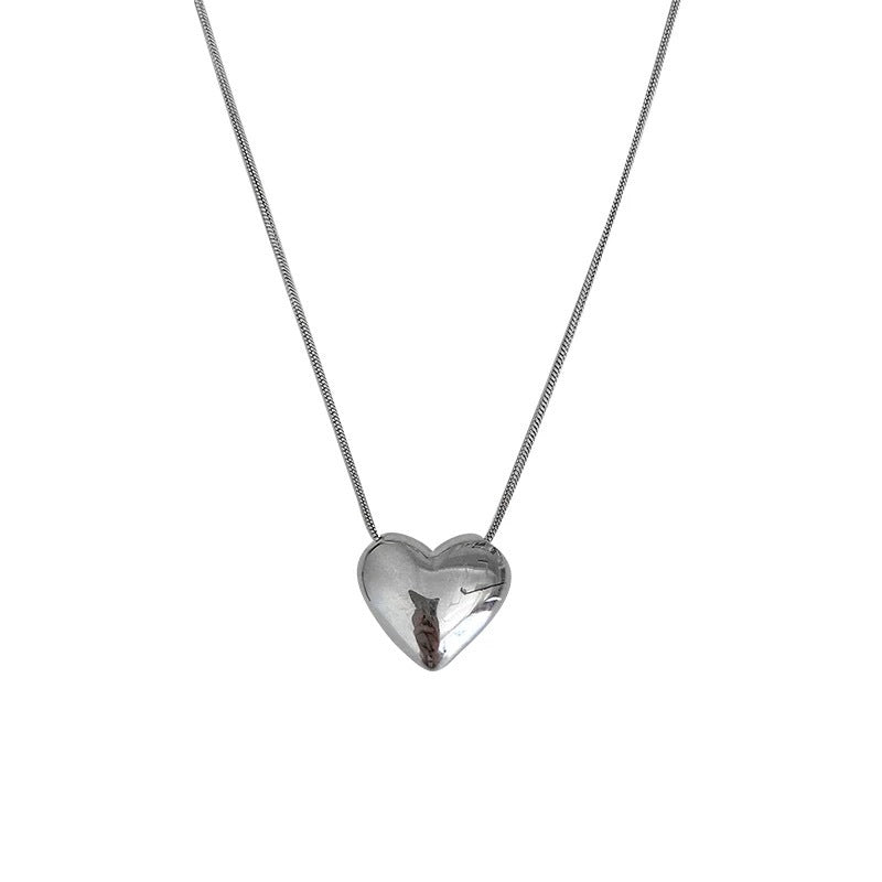 Damen Halskette mit herzförmigem Anhänger aus hochwertigem Edelstahl Shop Nory