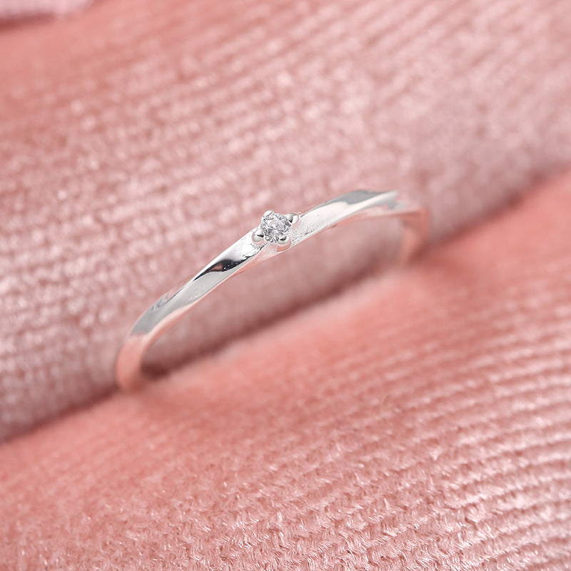 Damen Offener Ring mit elegantem Design und funkelndem Zirkonia Shop Nory