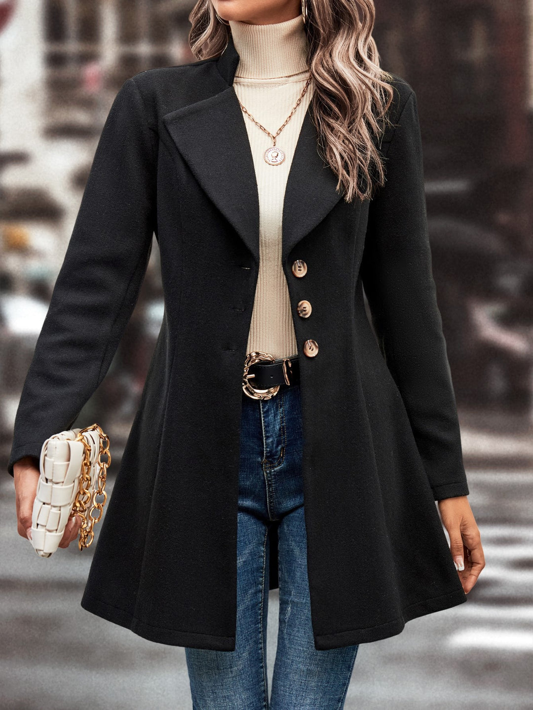 Damen Eleganter und moderner Mantel