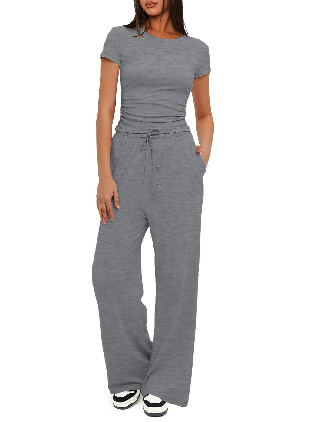 Damen Bequemes Lounge-Outfit mit elastischem Bund und weitem Schnitt