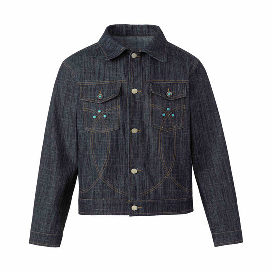 Damen Jeansblouson mit dekorativen Nieten und präzisen Ziernähten Shop Nory
