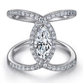 Damen eleganter und funkelnder Verlobungsring mit Zirkonia Shop Nory