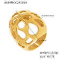 Damenring mit filigranem, durchbrochenem Design aus Edelstahl Shop Nory