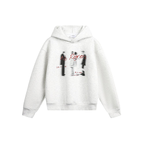 Unisex Kapuzenpullover im Oversize-Schnitt mit verschwommenem Figur-Grafikprint Shop Nory