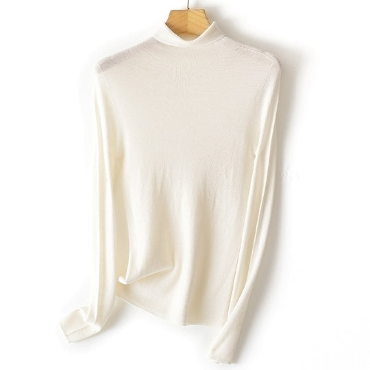 Damen Leichter Feinstrick-Rollkragenpullover mit fließender Passform Shop Nory