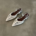 Damen Slingback Sandalen mit raffiniertem geflochtenem Design und komfortablem Fußbett