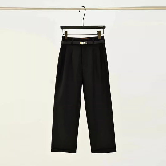 Damen weite Stoffhose mit eleganten Falten Shop Nory