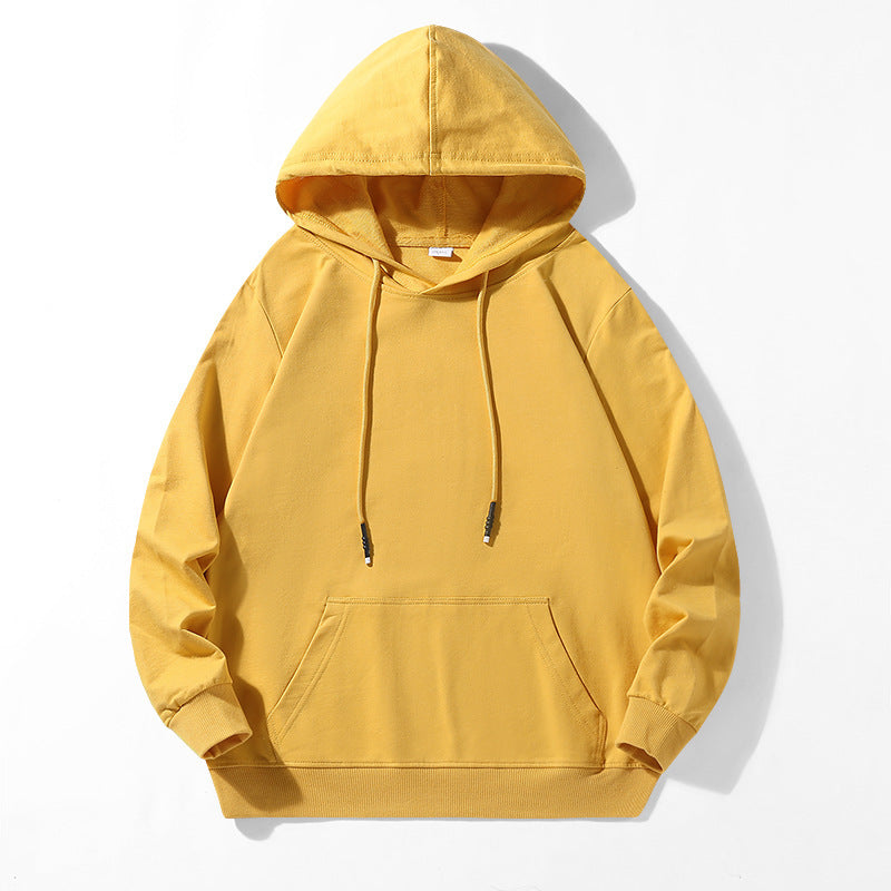 Unisex Locker geschnittener Kapuzenpullover aus Baumwollmix mit Kängurutasche und Kordelzug Shop Nory
