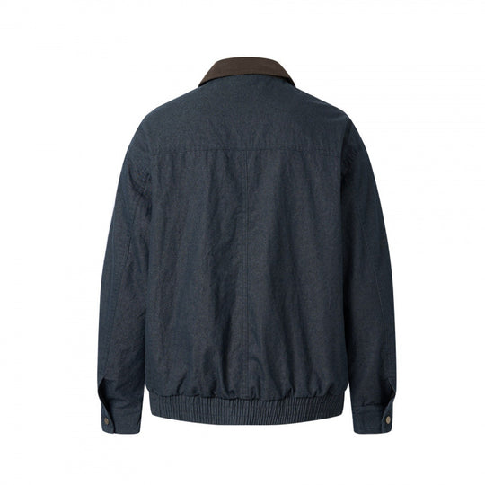 Herren Kurzblouson aus Canvas mit Cordkragen, Brustreißverschluss und elastischem Saum Shop Nory
