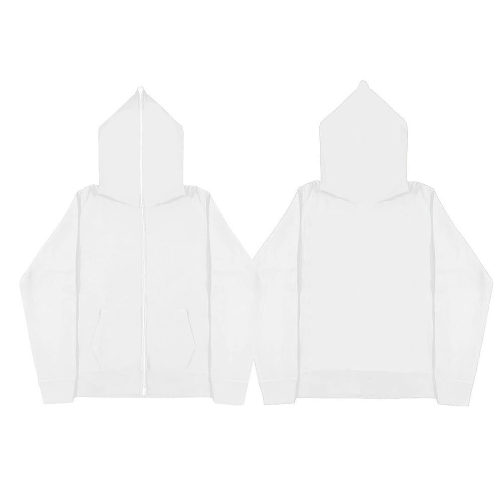 Unisex nan Kapuzenjacke mit durchgehendem Reißverschluss, doppellagiger Kapuze und Kängurutaschen Shop Nory