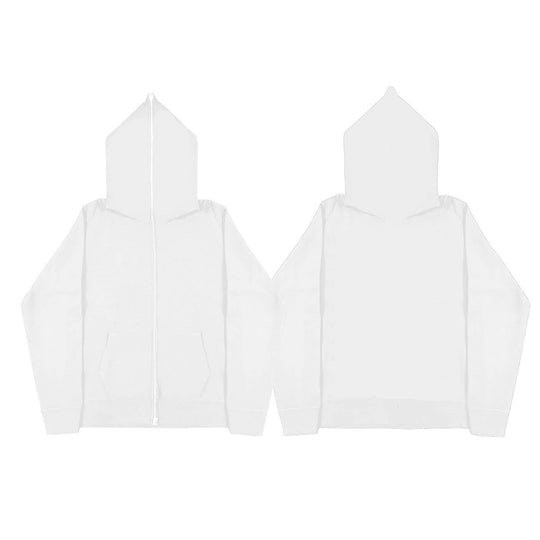 Unisex nan Kapuzenjacke mit durchgehendem Reißverschluss, doppellagiger Kapuze und Kängurutaschen Shop Nory