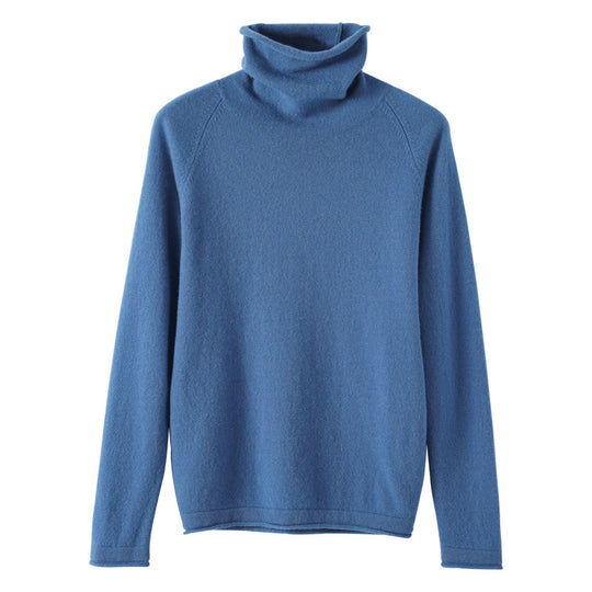 Damen Weicher Rollkragenpullover aus Kaschmir‑Look mit Daumenloch und figurbetonter Silhouette Shop Nory