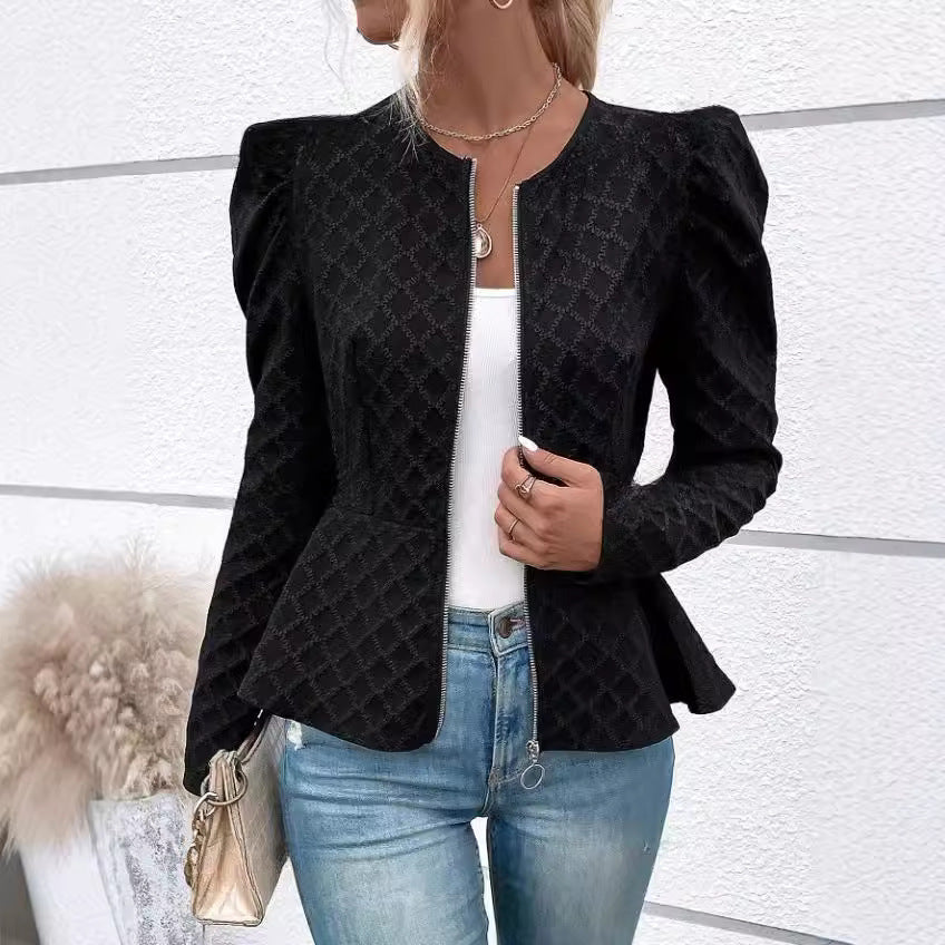 Damen modischer Blazer mit Puffärmeln