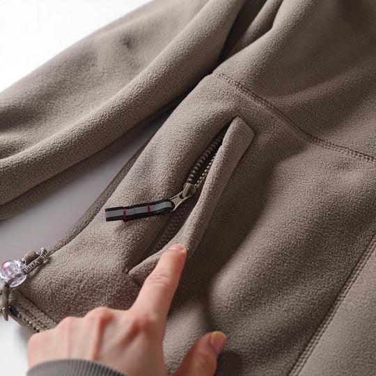 Herren Mikrofleece-Quiltjacke mit Stehkragen, elastischen Bündchen und verdeckten Eingrifftaschen Shop Nory