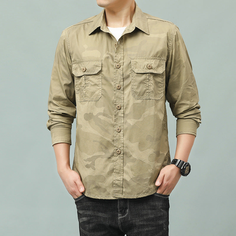 Herren Camouflage Hemd mit Taschen Shop Nory