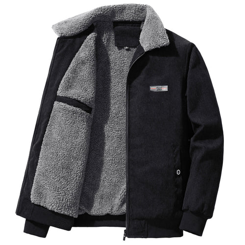 Herren Gemütliche und stylishe Cordjacke mit Fleece-Futter Shop Nory