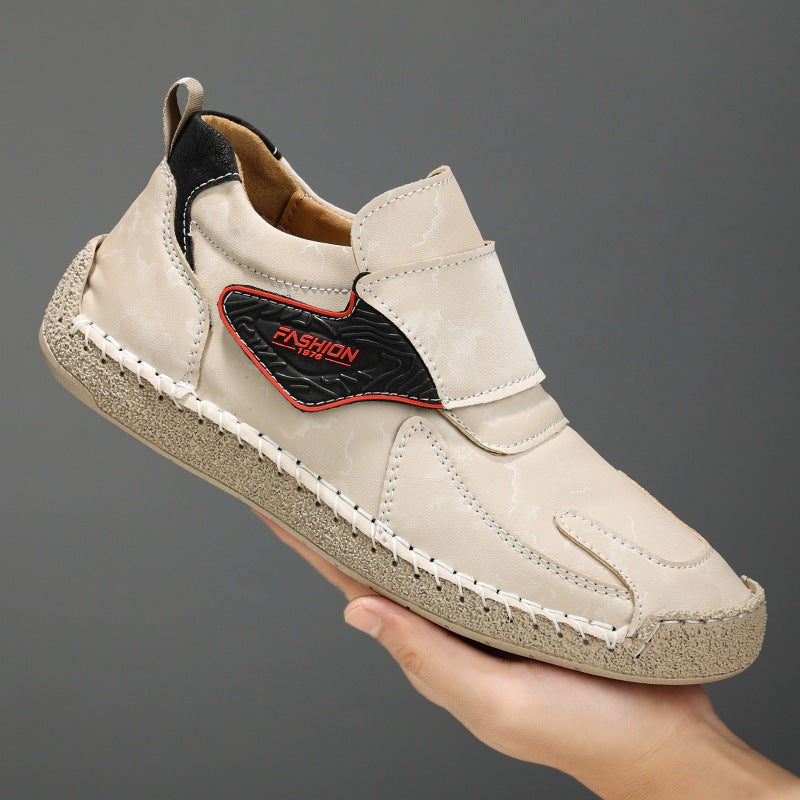 Herren Bequeme und modische Freizeitschuhe mit Klettverschluss