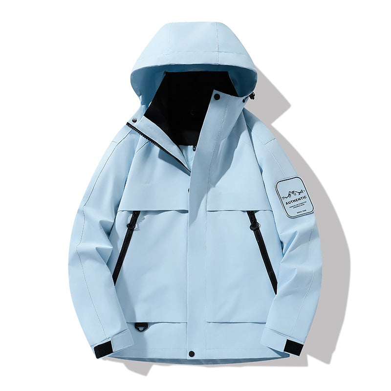 Herren multifunktionale Wasserfeste Softshell-Regenjacke mit abnehmbarer Fleece-Innenjacke Shop Nory