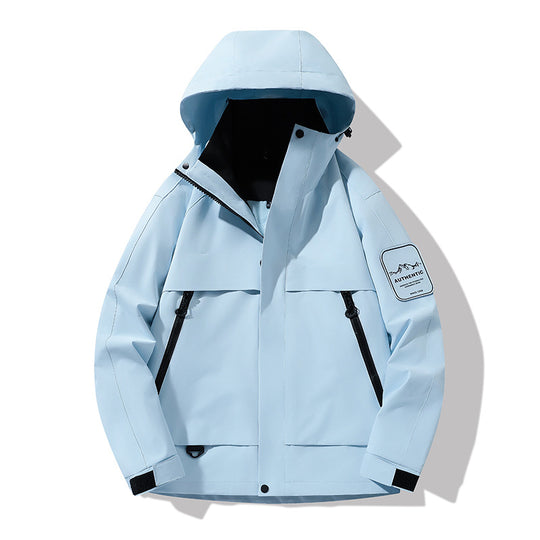 Herren multifunktionale Wasserfeste Softshell-Regenjacke mit abnehmbarer Fleece-Innenjacke Shop Nory