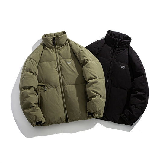 Herren Wattierte Kurz‑Thermojacke mit hohem Stehkragen und verstellbaren Klettbündchen Shop Nory