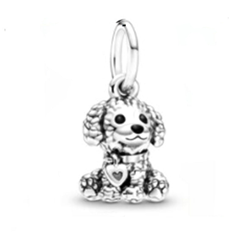Facettierter Kristall-Charme Perlenanhänger Für Charm-Armband mit Zirkonia-Einfassung