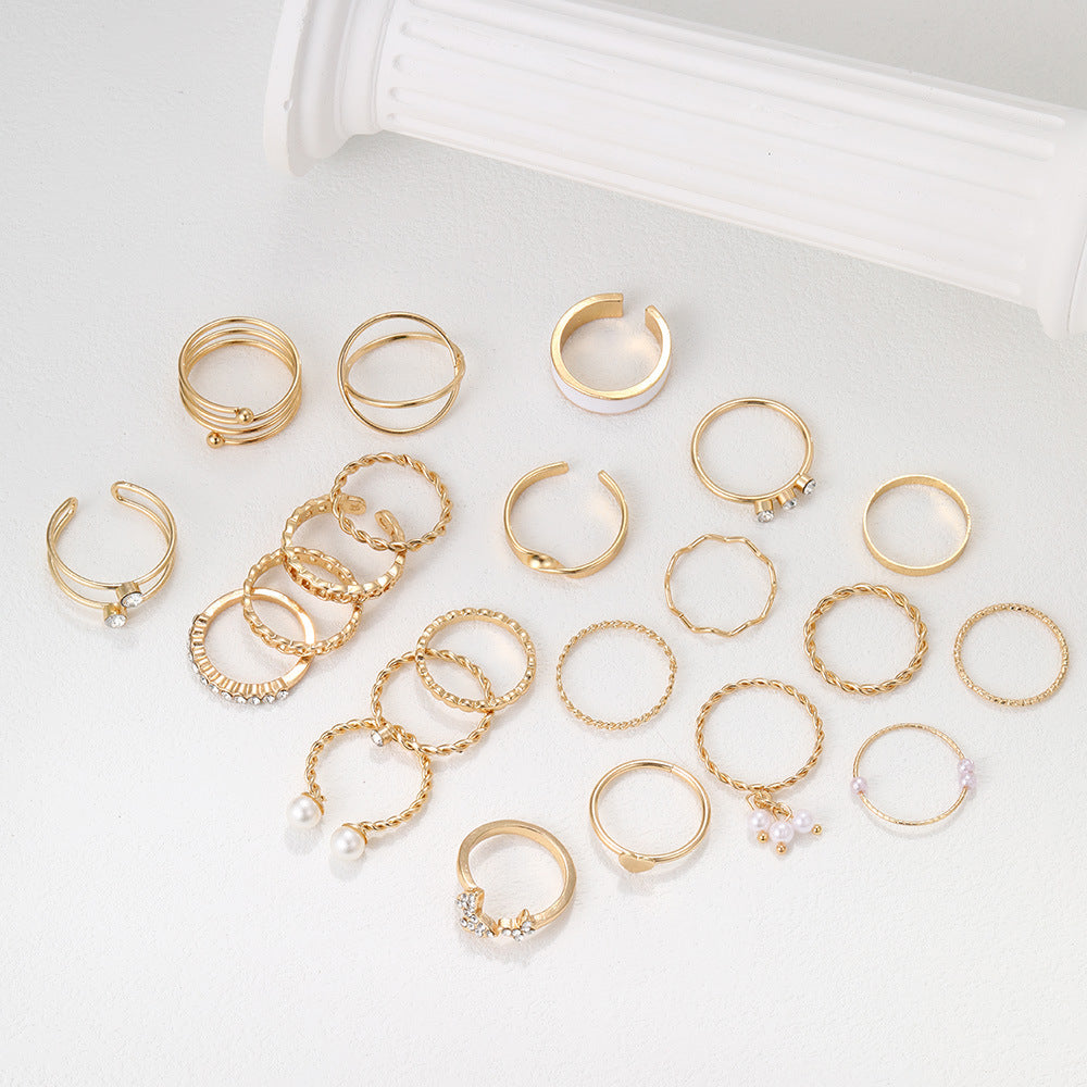 Damen stilvolles und kreatives Ring-Set Shop Nory