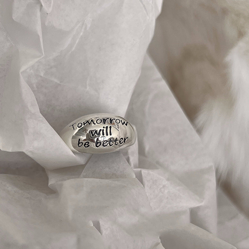 Damen moderner und skulpturaler Ring mit geschwungenem Design Shop Nory