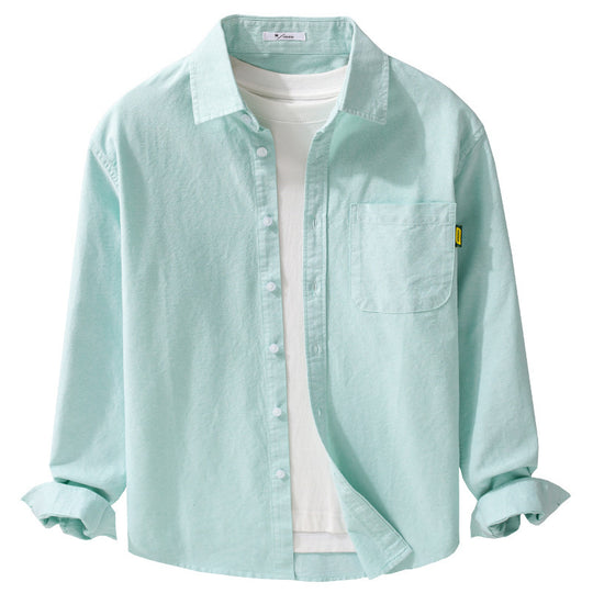 Damen Leichtes Baumwoll-Overshirt mit Kentkragen, aufgesetzter Brusttasche und Relaxed-Fit Shop Nory